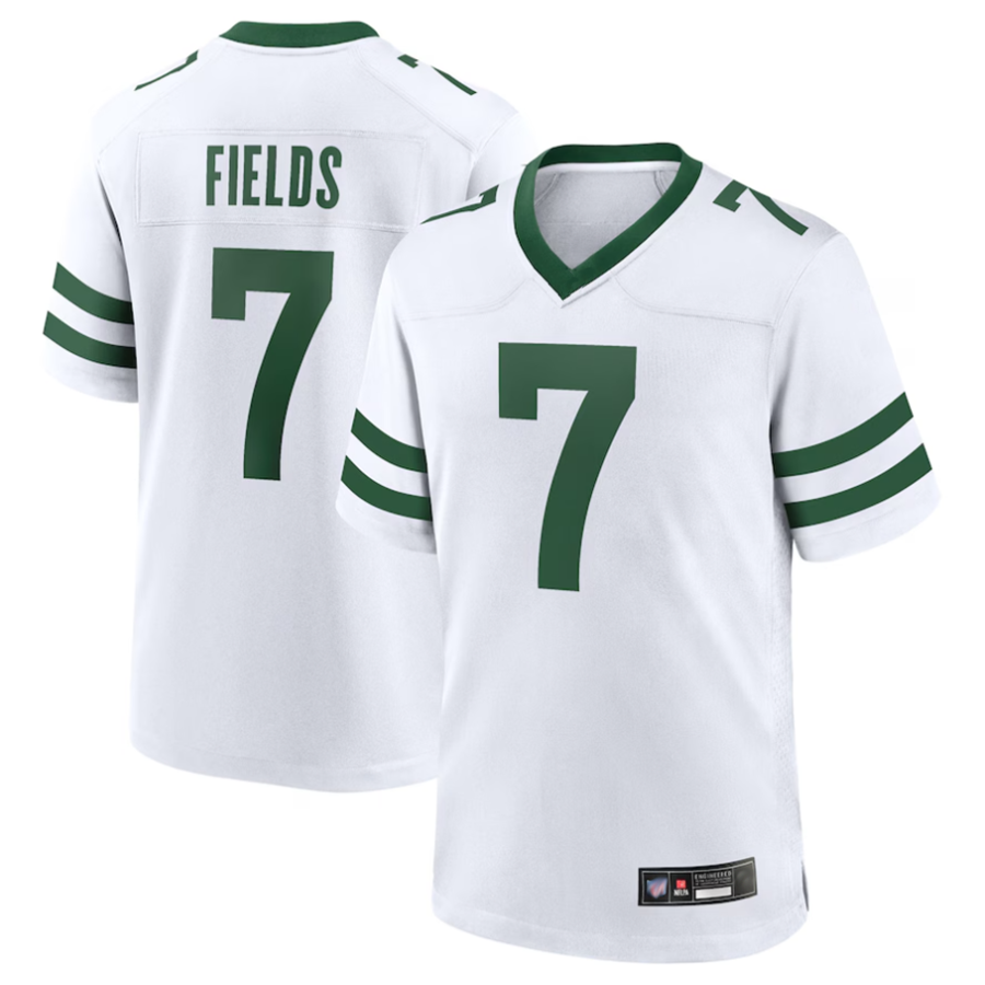 NY.Jets #7 Justin Fields Player White Replica Limited Football Jerseys football jersey product view 1
