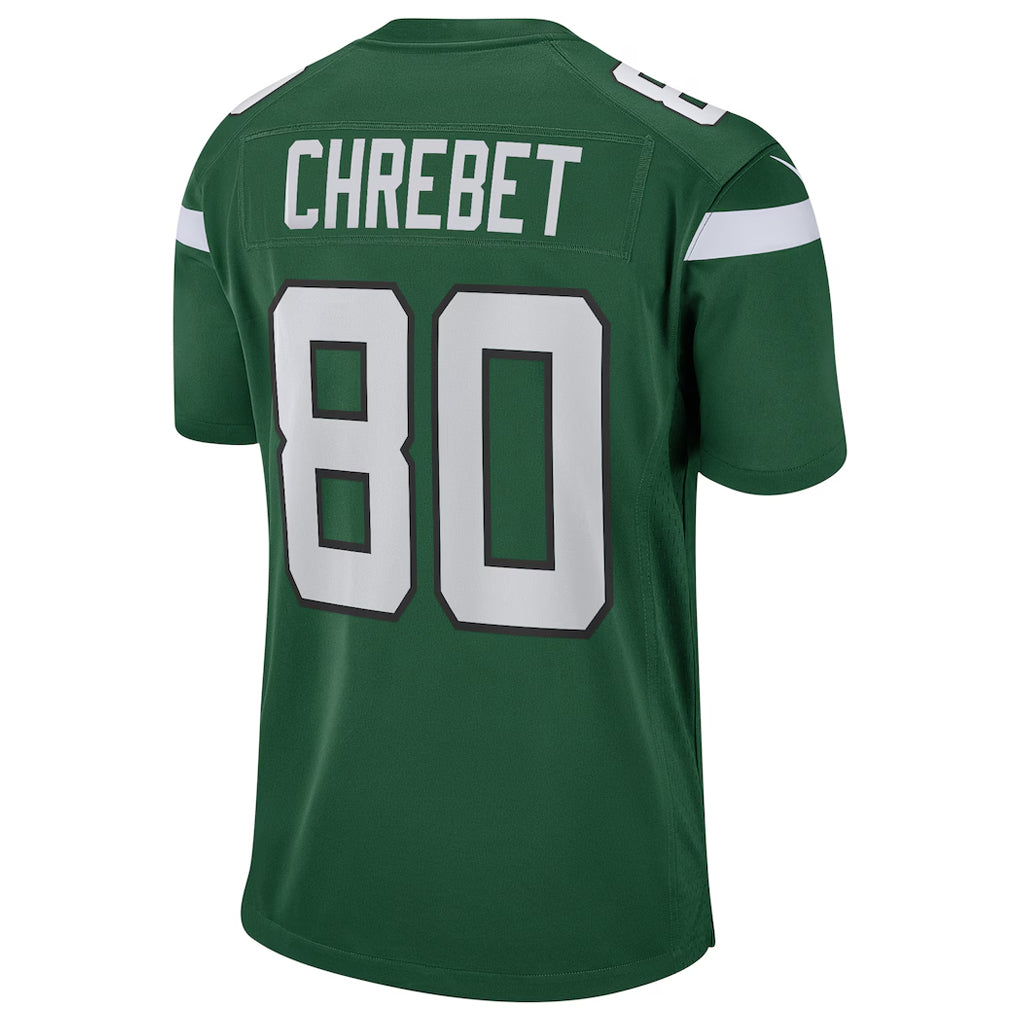 NY.Jets #80 Wayne Chrebet Player Green Game Football Jerseys football jersey product view 1