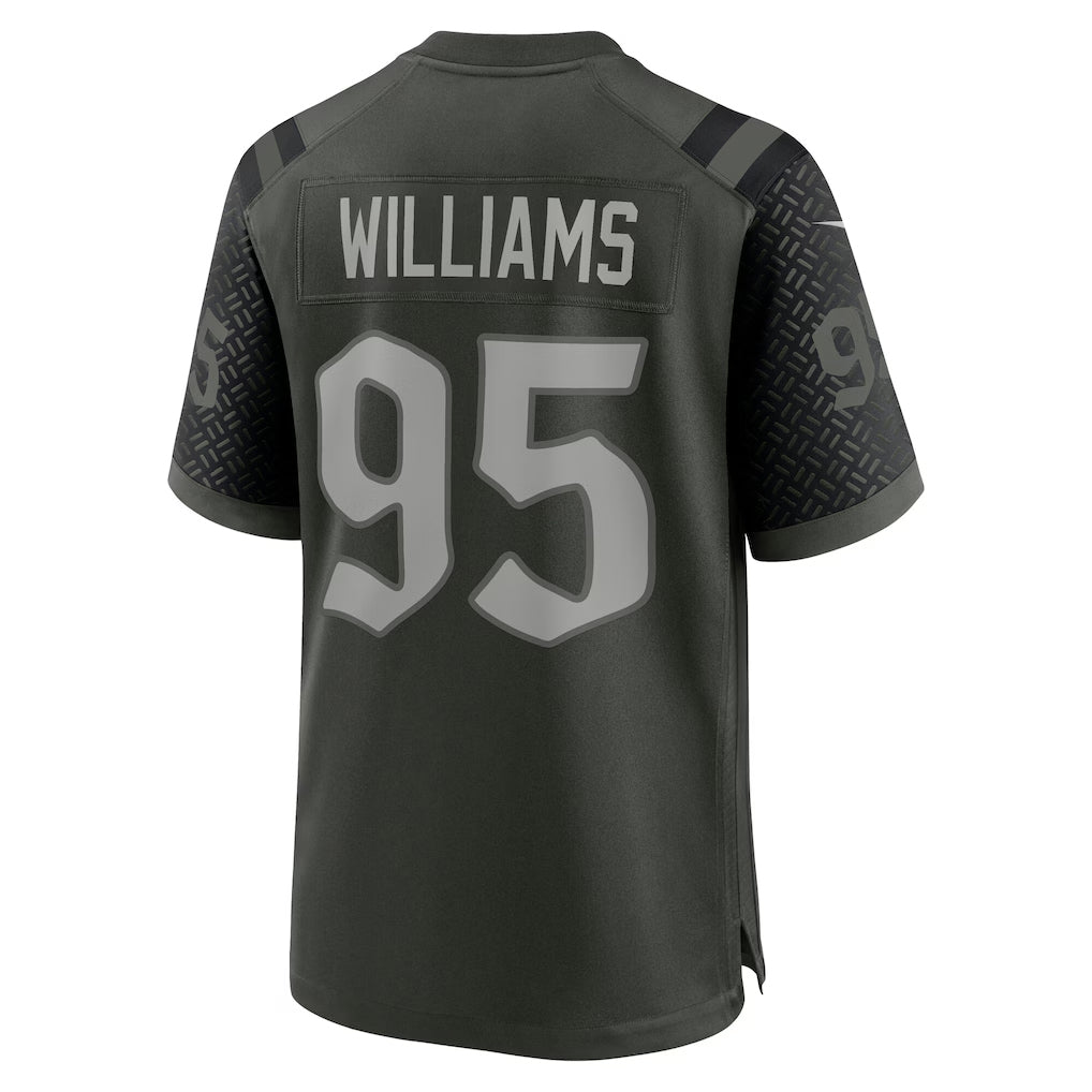NY.Jets #95 Quinnen Williams Player Gotham Green Rivalries Collection Game Football Jerseys football jersey product view 1