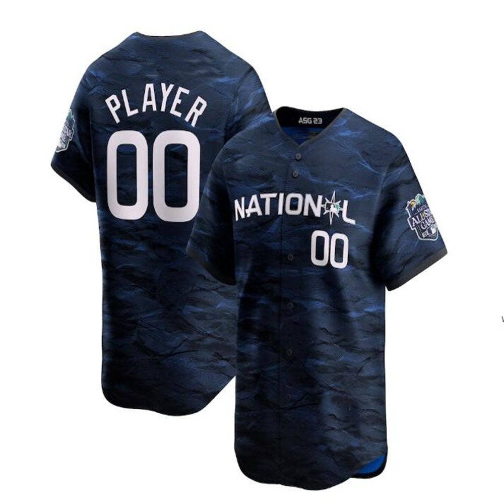 Custom National League 2023 All-Star Game Pick-A-Player Limited Jersey - Royal Baseball Jerseys baseball jersey product view 1
