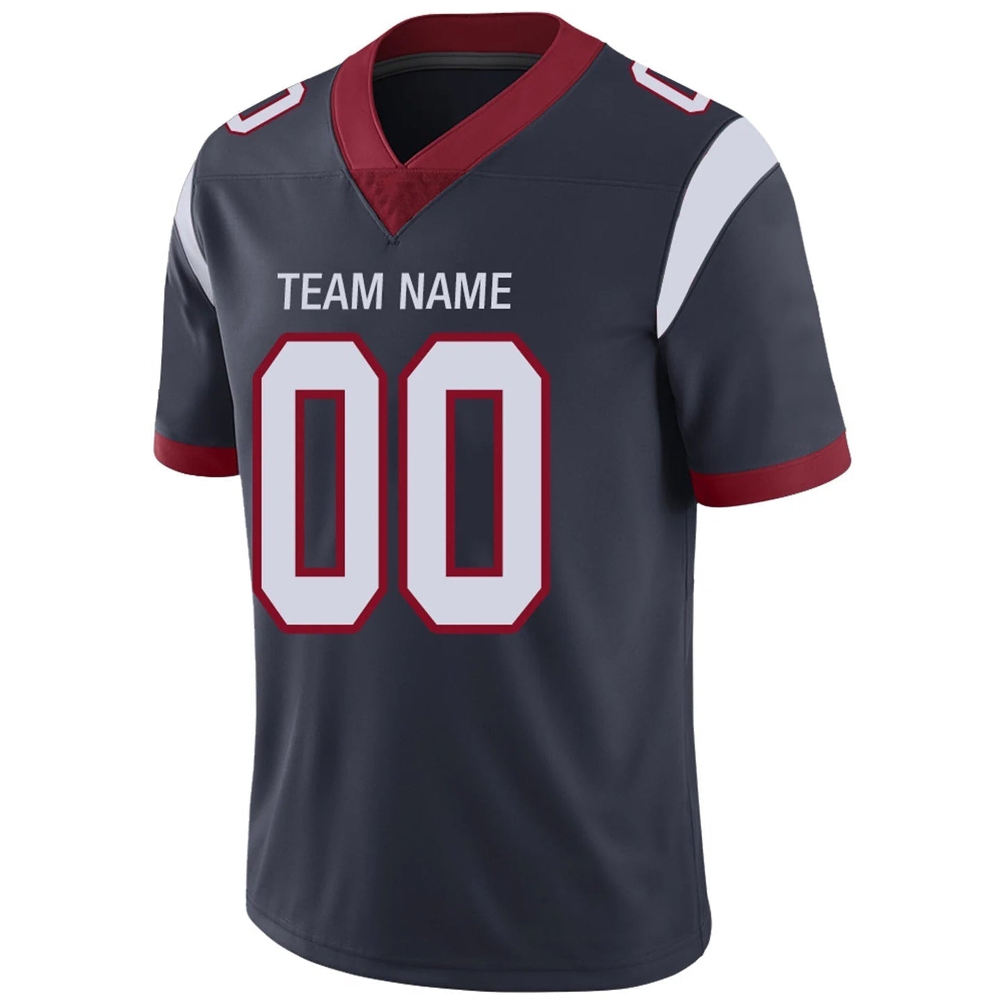 Custom H.Texans Navy Personalized Design Your Own Name and Number for Men Women Youth Jerseys football jersey product view 3