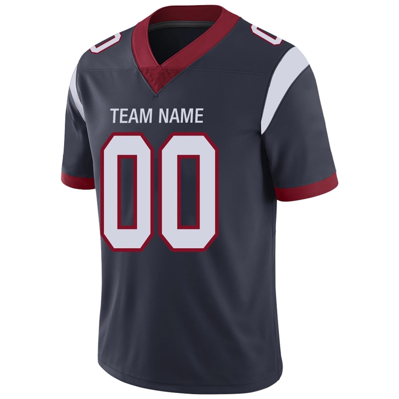 Custom H.Texans Navy Personalized Design Your Own Name and Number for Men Women Youth Jerseys football jersey product view 3