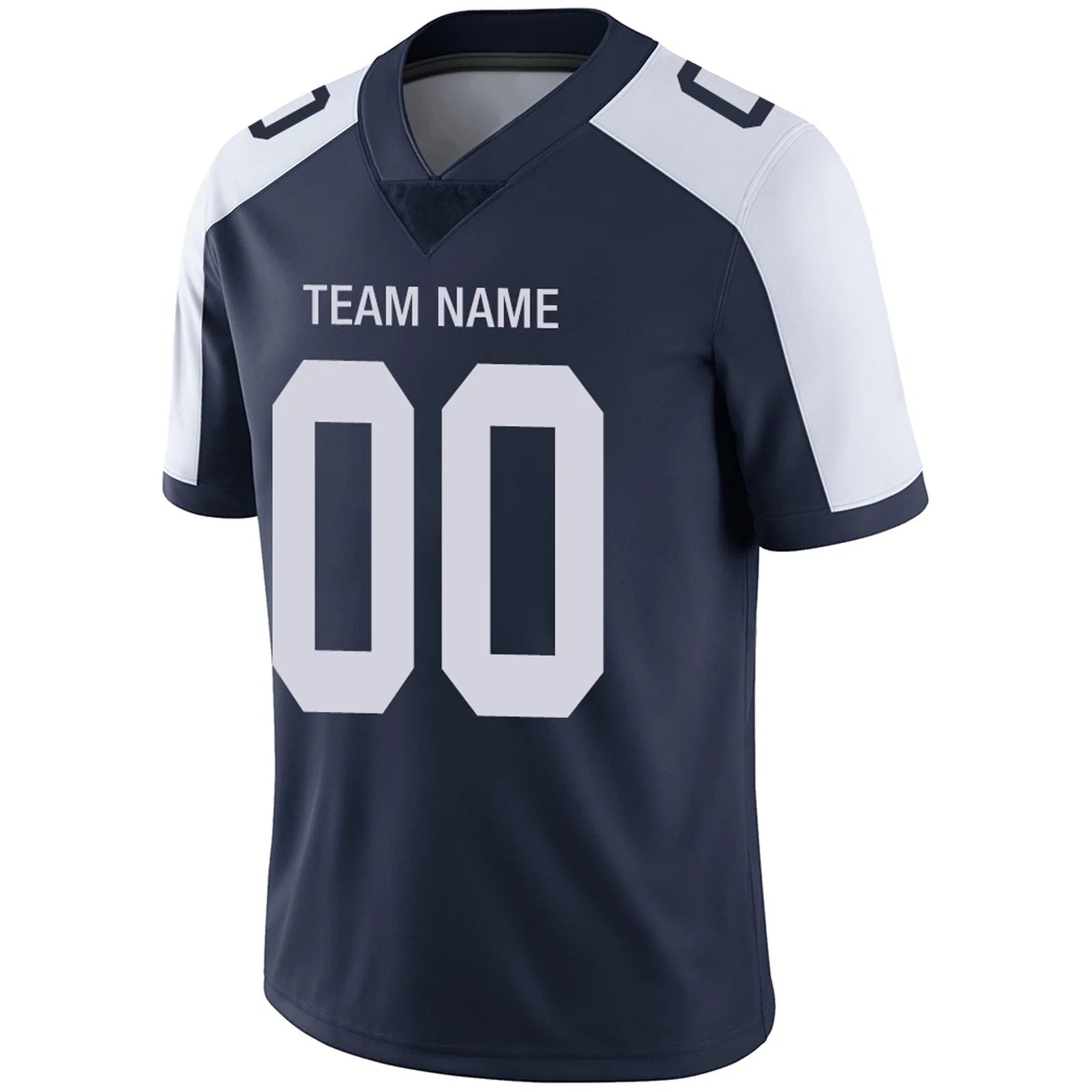 Custom D.Cowboys Navy White Personalized Design Your Own Name and Number for Men Women Youth Jerseys football jersey product view 3