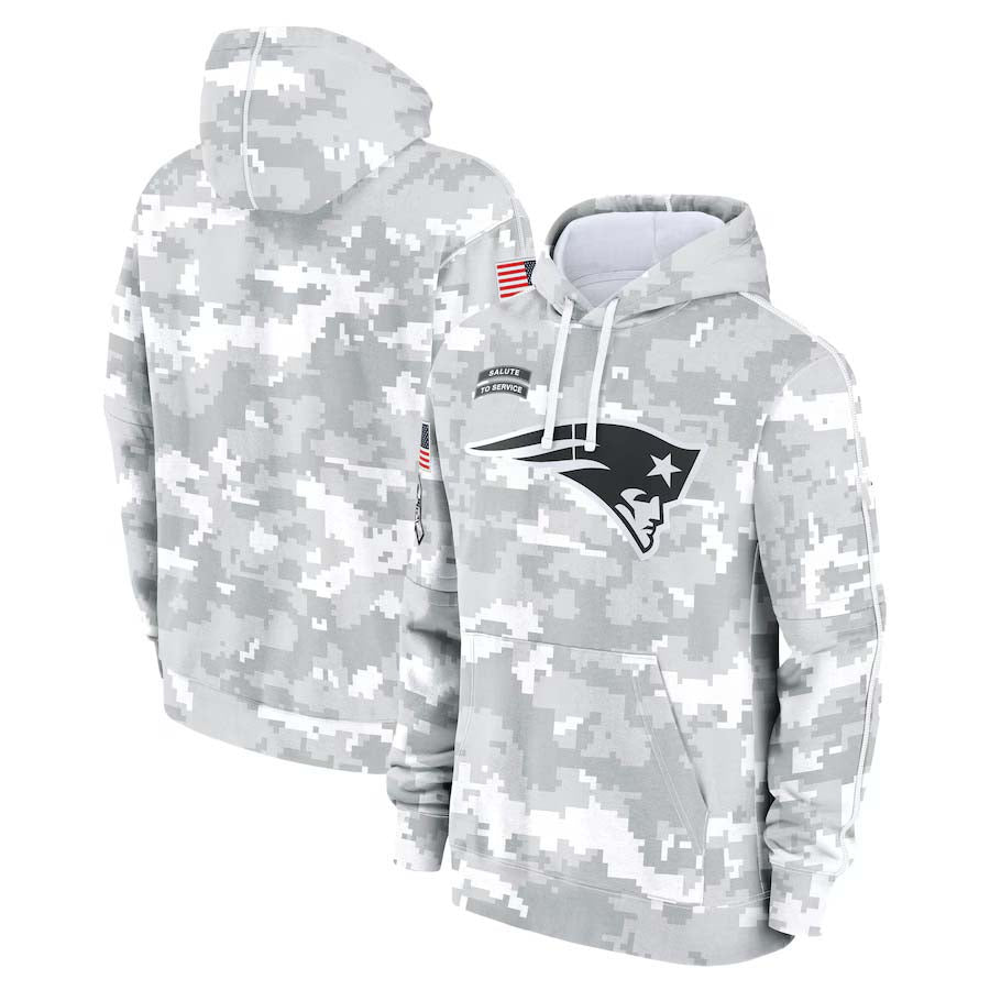 NE.Patriots Salute To Service Club Pullover Hoodie Player Game Jersey -Stitched American Football Jerseys football jersey product view 1