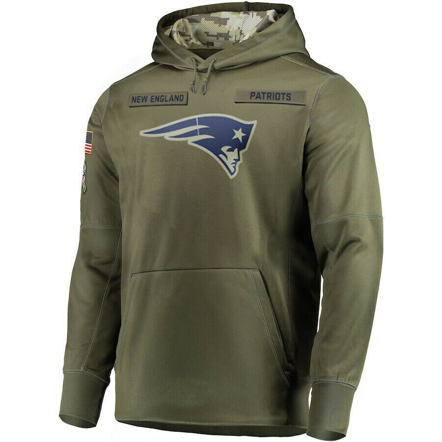 NE.Patriots Salute To Service Club Pullover Hoodie -Stitched American Football Jerseys Player Jersey football jersey product view 1