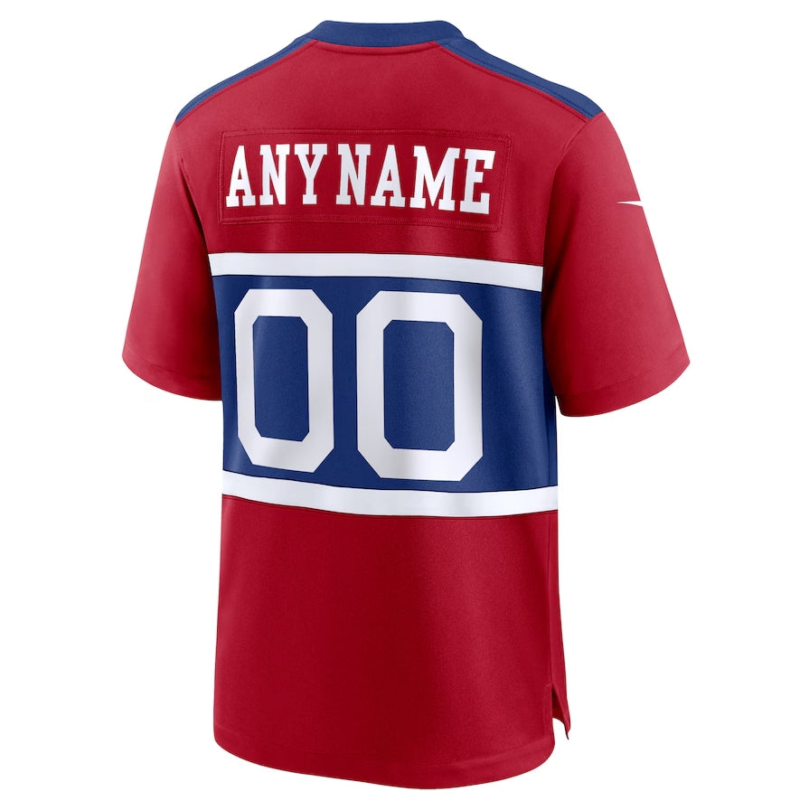Custom NY.Giants Alternate Game Jersey - Century Red American Football Jerseys football jersey product view 1