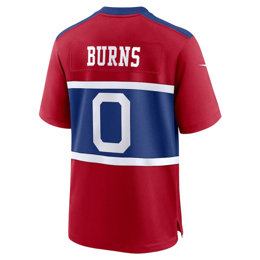 NY.Giants #0 Brian Burns Alternate Player Game Jersey - Century Red American Football Jerseys football jersey product view 1