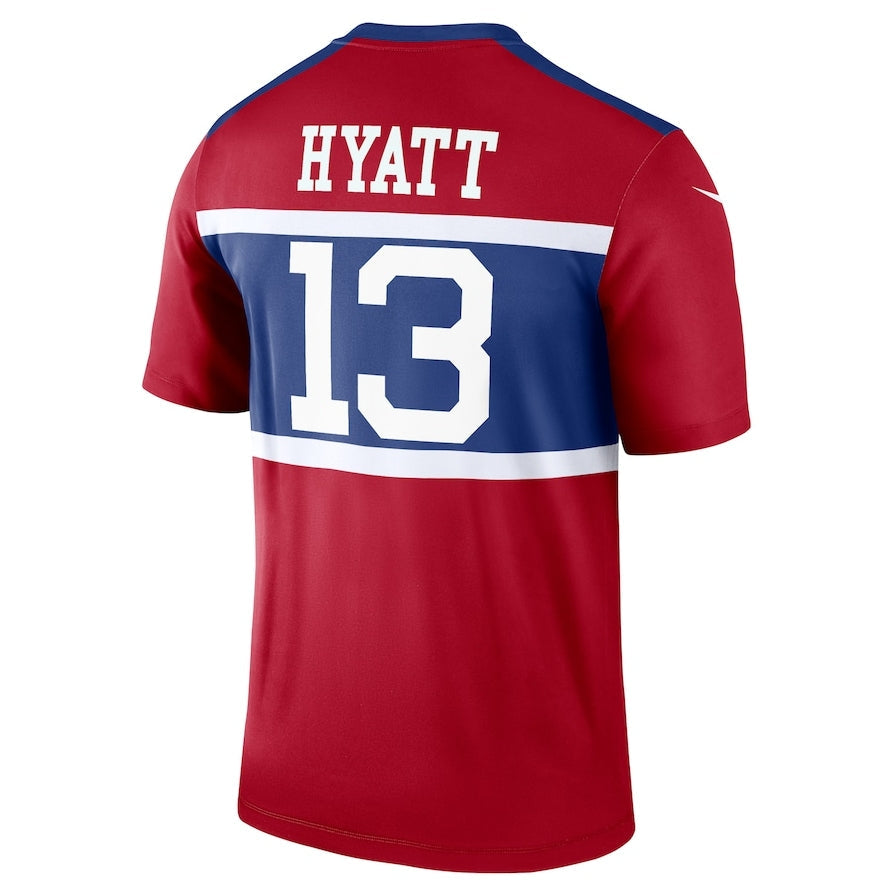 NY.Giants #13 Jalin Hyatt Alternate Legend Player Jersey - Century Red American Football Jerseys football jersey product view 1