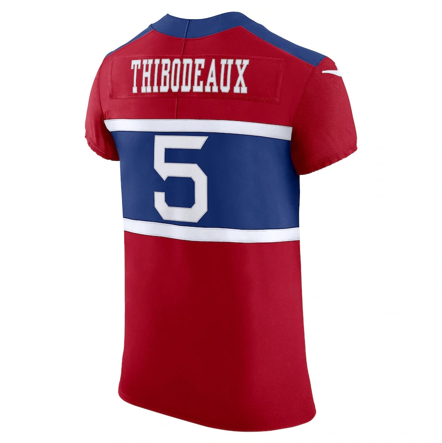 NY.Giants #5 Kayvon Thibodeaux Alternate Vapor F.U.S.E. Elite Player Jersey - Century Red American Football Jerseys football jersey product view 1
