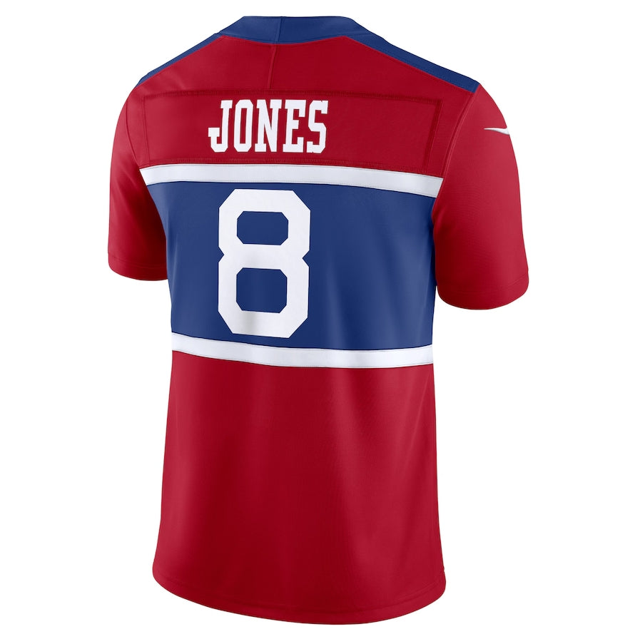 NY.Giants #8 Daniel Jones Alternate Vapor F.U.S.E. Limited Player Jersey - Century Red American Football Jerseys football jersey product view 1
