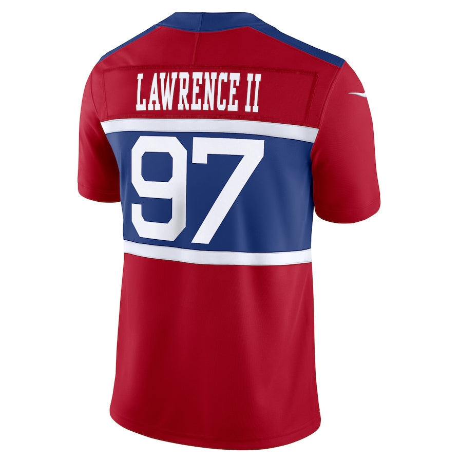 NY.Giants #97 Dexter Lawrence II Alternate Vapor F.U.S.E. Limited Jersey - Century Red American Football Jerseys football jersey product view 1
