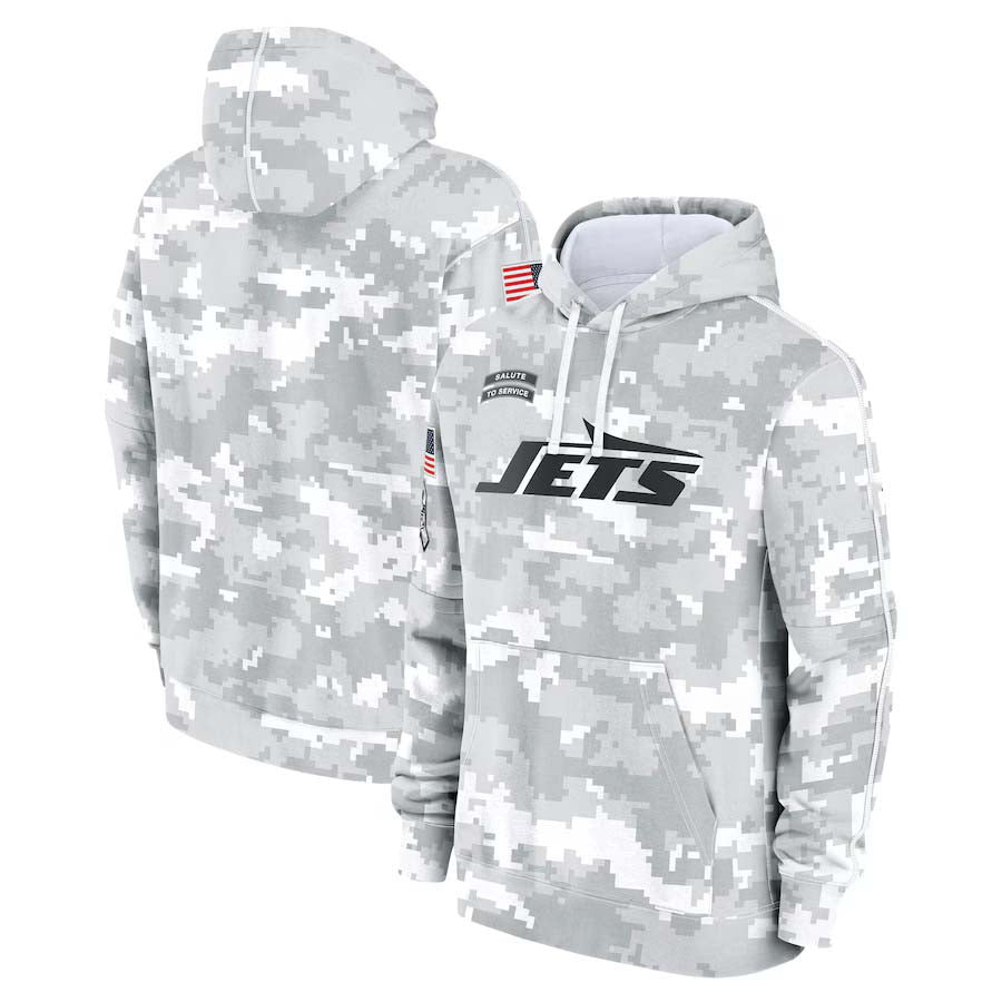 NY.Jets Salute To Service Club Pullover Hoodie Player Game Jersey Stitched American Football Jerseys football jersey product view 1