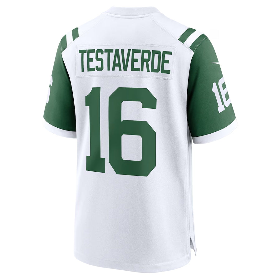 NY.Jets #16 Vinny Testaverde Classic Alternate Player Game Jersey - White American Football Jerseys football jersey product view 1