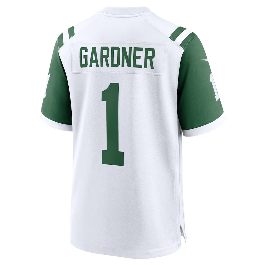 NY.Jets #1 Ahmad Sauce Gardner Player Classic Game Jersey - White American Football Jerseys football jersey product view 1