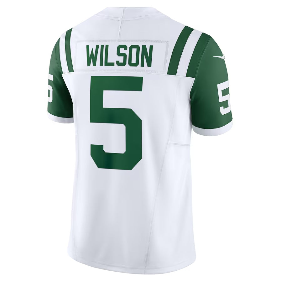 NY.Jets #5 Garrett Wilson Player Vapor F.U.S.E. Limited Jersey - White American Football Jerseys football jersey product view 1