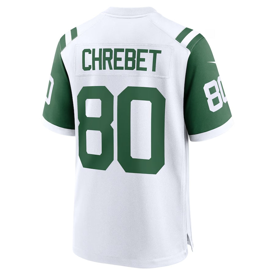 NY.Jets #80 Wayne Chrebet Classic Player Game Jersey - White American Football Jerseys football jersey product view 1