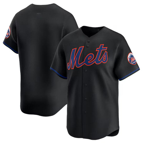 New York Mets Blank 2024 Black Alternate Limited Stitched Baseball Jersey baseball jersey product view 1