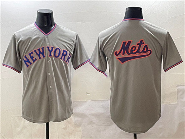 New York Mets Blank Gray 2025 Limited Stitched Baseball Jersey baseball jersey product view 1