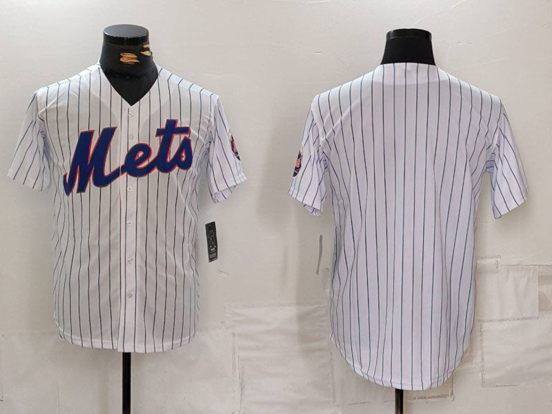 New York Mets Blank White Cool Base Stitched Stitched Baseball Jersey baseball jersey product view 1