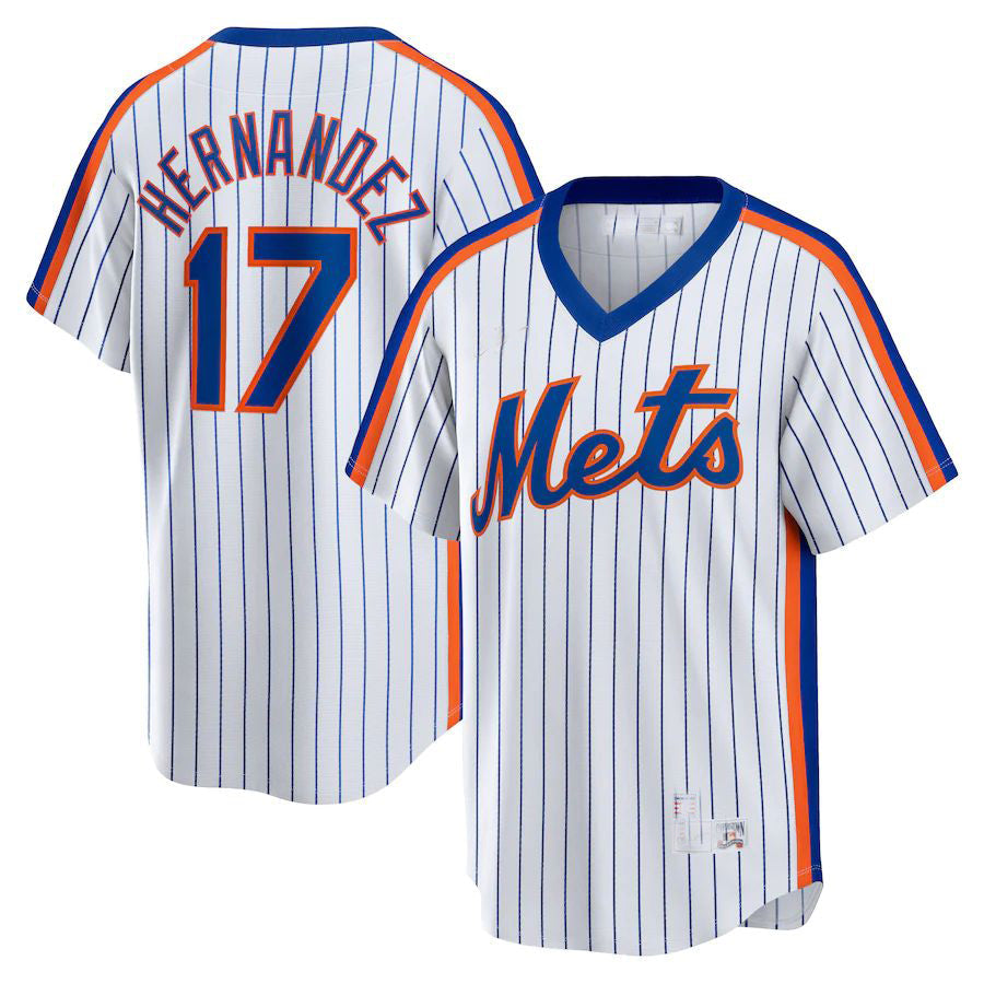 New York Mets #17 Keith Hernandez White Home Cooperstown Collection Player Jersey Baseball Jerseys baseball jersey product view 1