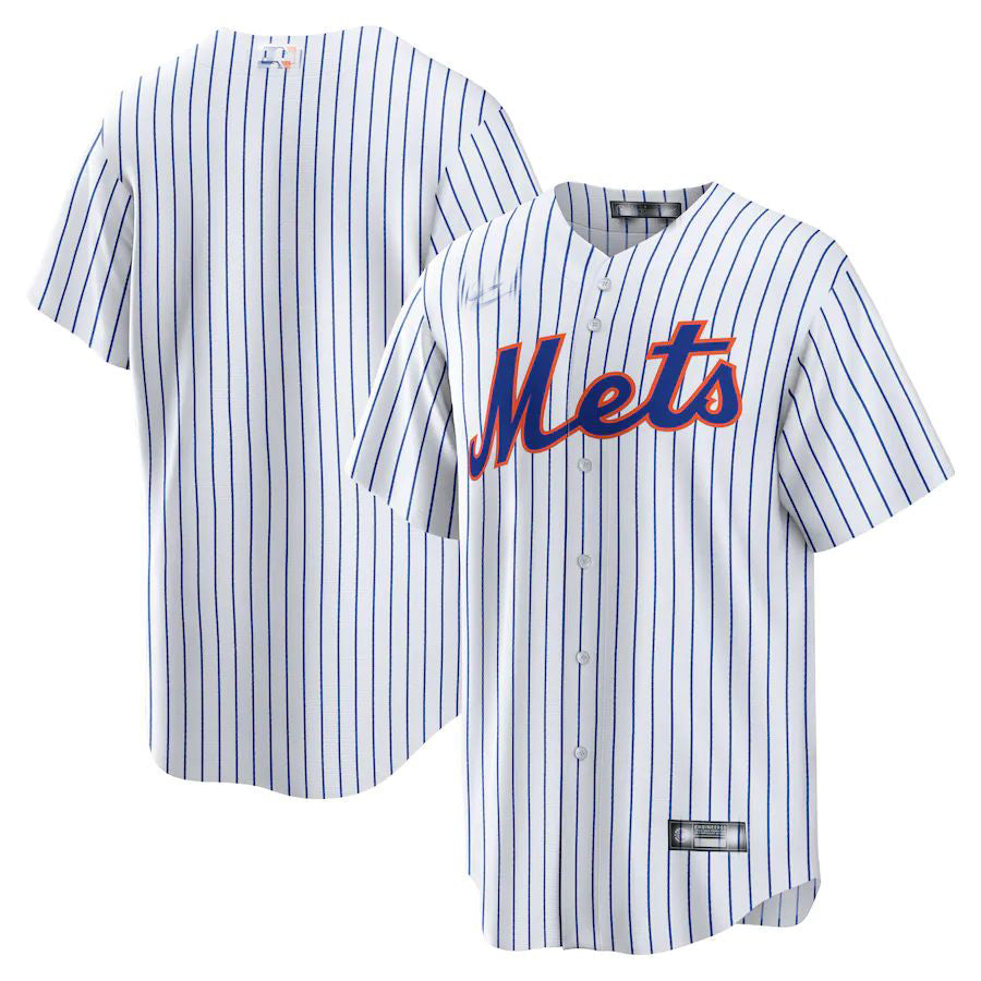 New York Mets White Home Blank Replica Jersey Baseball Jerseys baseball jersey product view 1