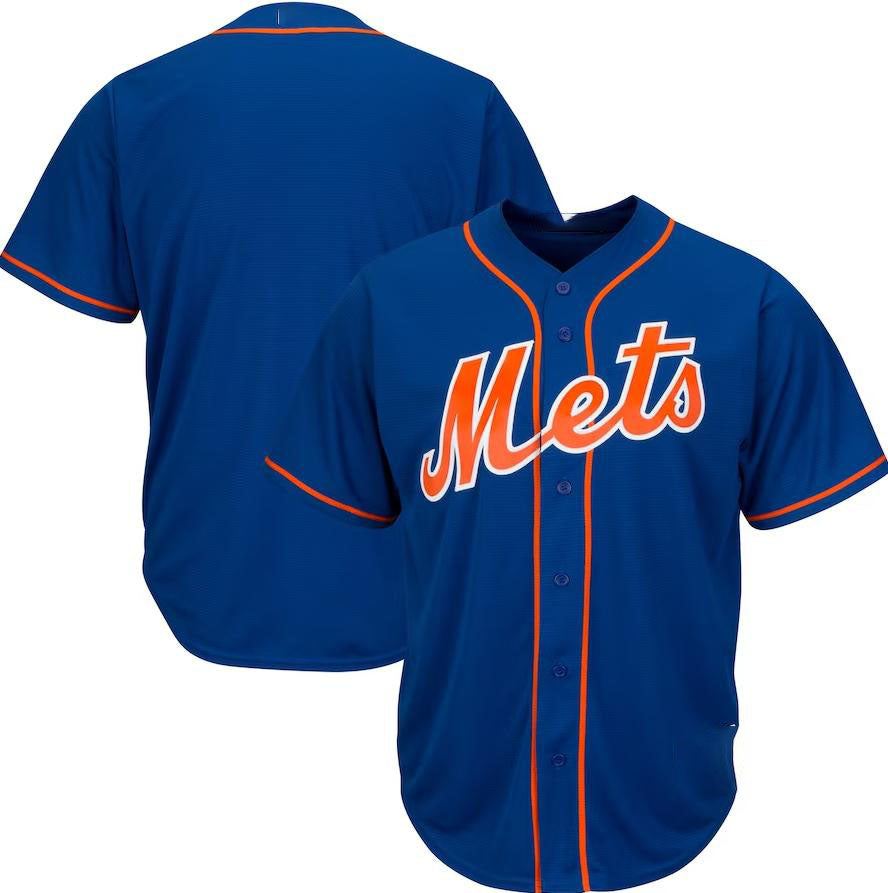 New York Mets Royal Big & Tall Replica Team Jersey Baseball Jerseys baseball jersey product view 1
