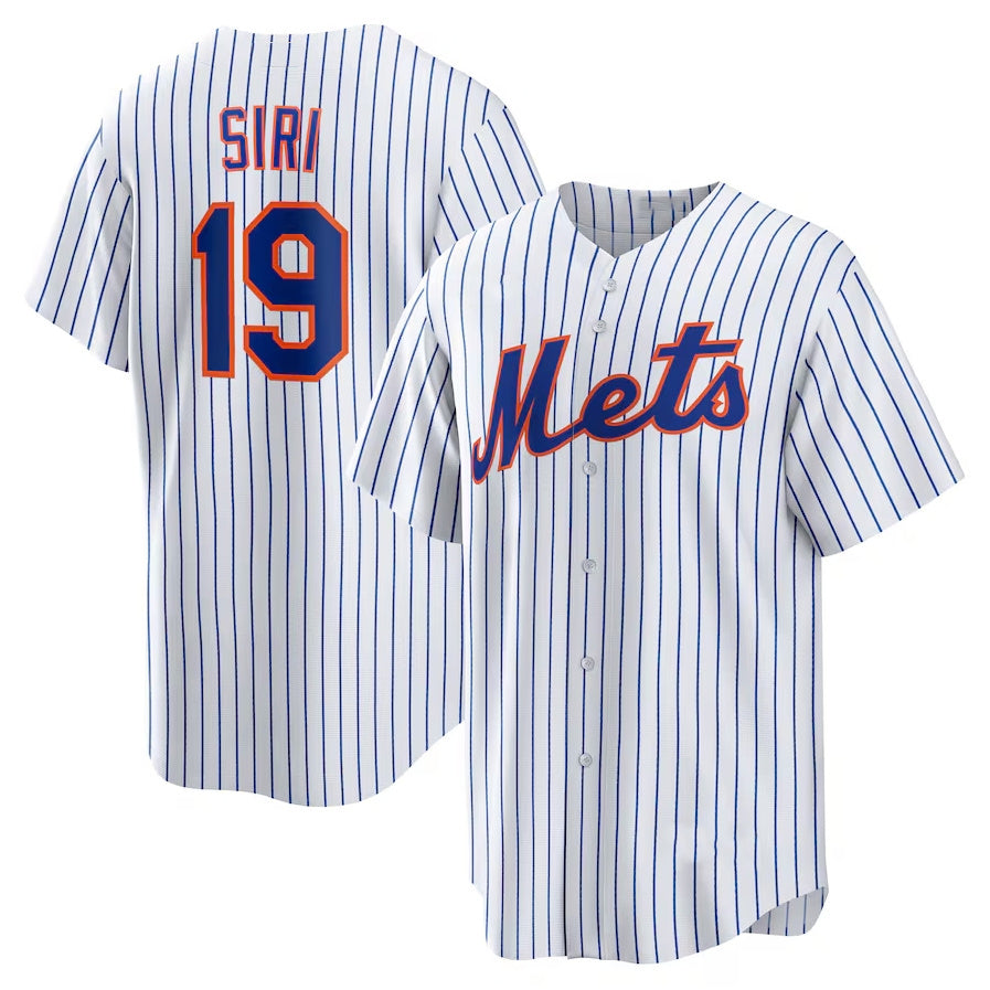 New York Mets #19 Jose Siri Home Replica Jersey - White Stitched Baseball Jersey baseball jersey product view 1