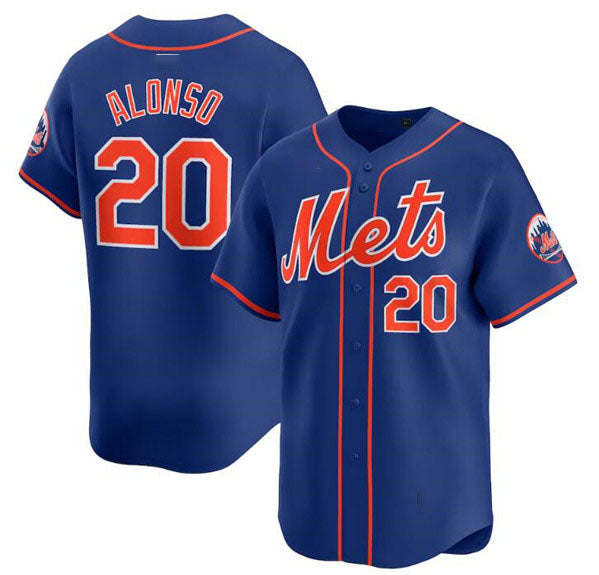 New York Mets #20 Pete Alonso Royal 2024 Alternate Limited Stitched Baseball Jersey baseball jersey product view 1