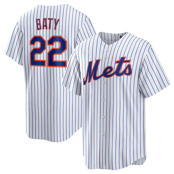 New York Mets #22 Brett Baty White Cool Base Stitched Baseball Jersey baseball jersey product view 1