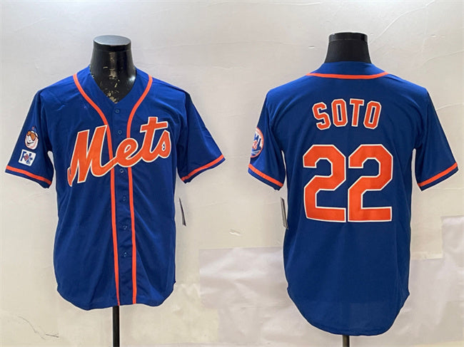 New York Mets #22 Juan Soto Royal 2025 Spring Training Alternate Limited Stitched Baseball Jersey baseball jersey product view 1