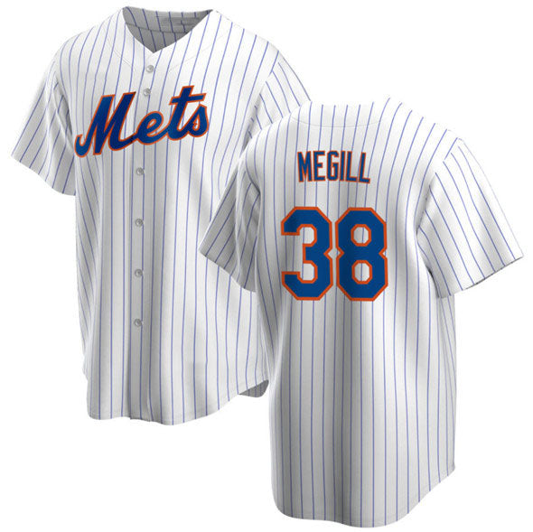 New York Mets #38 Tylor Megill White Cool Base Stitched Baseball Jersey baseball jersey product view 1