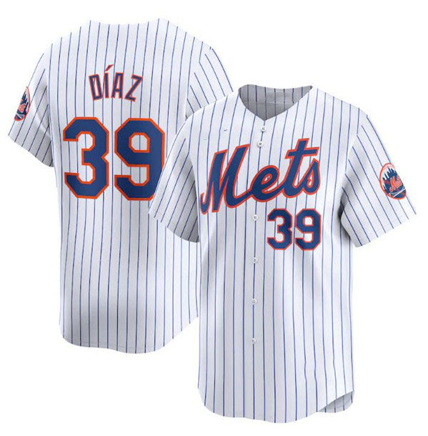 New York Mets #39 Edwin Diaz White 2024 Home Limited Stitched Baseball Jersey baseball jersey product view 1