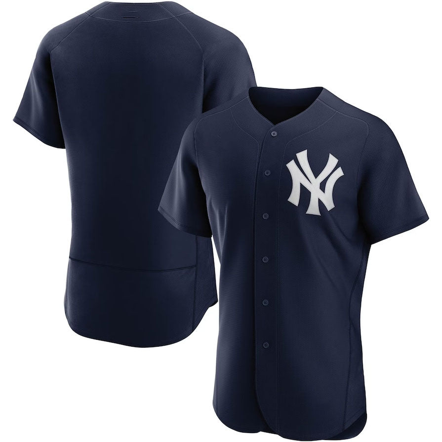 New York Yankees Alternate Authentic Team Jersey - Navy Stitched Baseball Jersey baseball jersey product view 1