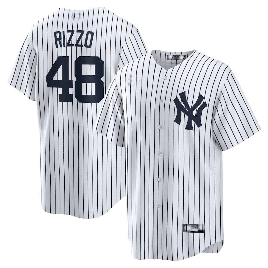 New York Yankees #48 Anthony Rizzo White Home Official Replica Player Jersey Baseball Jerseys baseball jersey product view 1