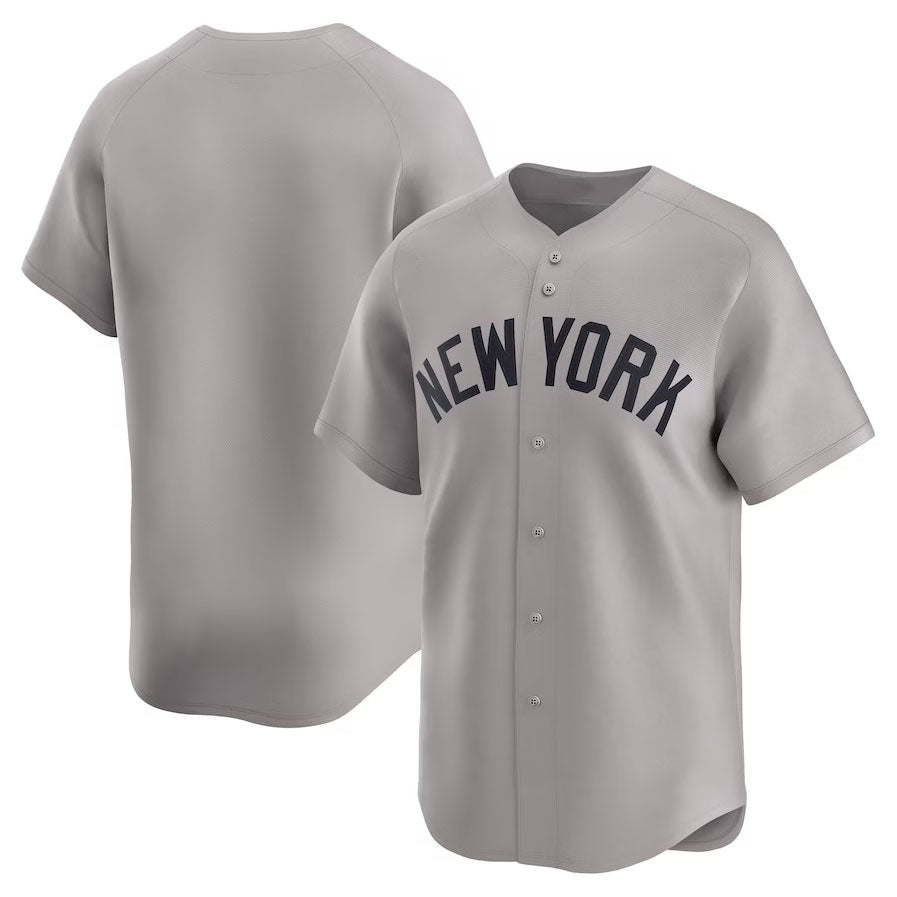 New York Yankees Away Limited Jersey - Gray Stitches Baseball Jerseys baseball jersey product view 1
