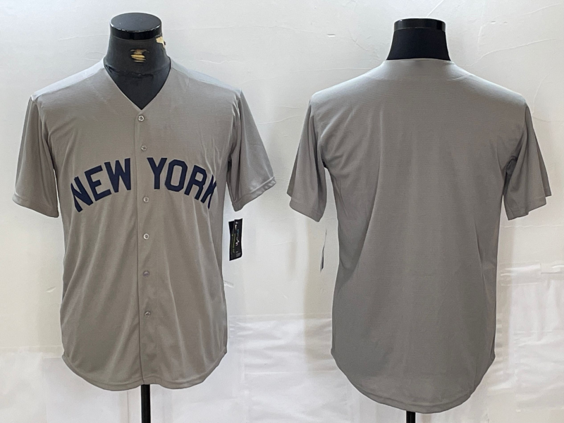 New York Yankees Blank 2021 Grey Field of Dreams Cool Base Stitched Baseball Jersey baseball jersey product view 1