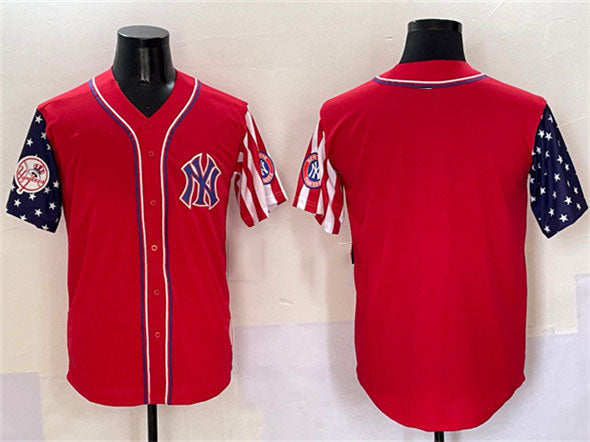 New York Yankees Blank Red American Style Limited Stitched Baseball Jersey baseball jersey product view 1