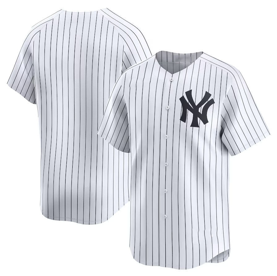 New York Yankees Home Limited Jersey - White Stitches Baseball Jerseys baseball jersey product view 1