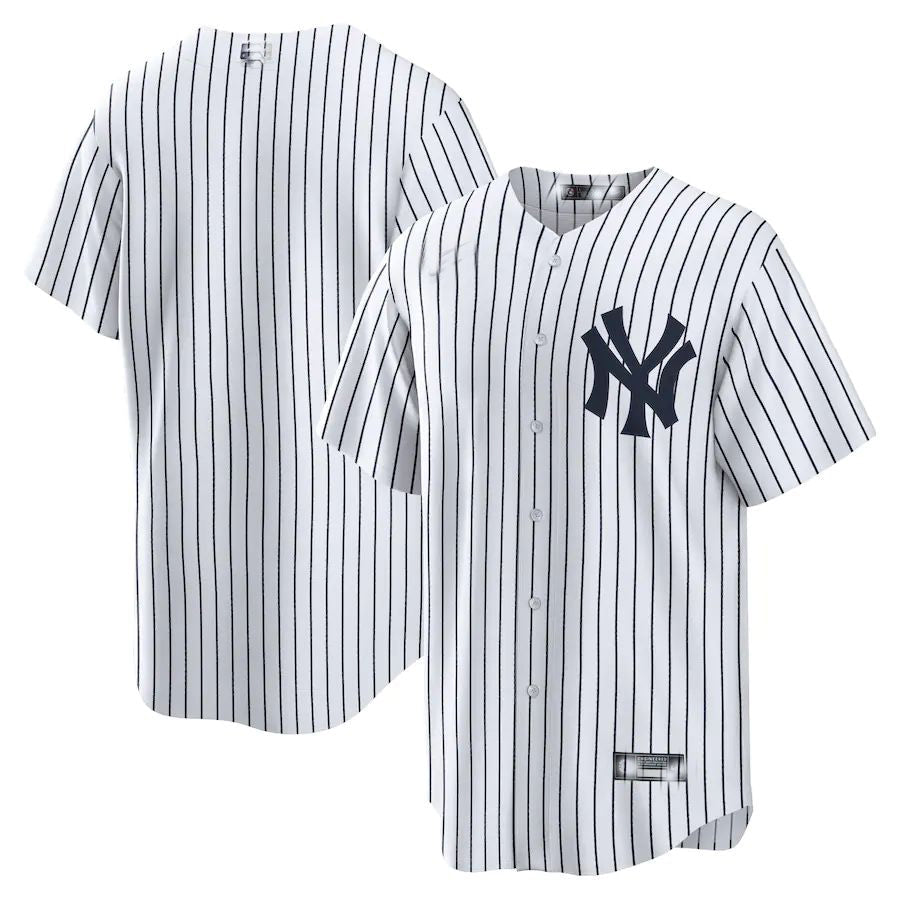 New York Yankees White Home Blank Replica Jersey Baseball Jerseys baseball jersey product view 1