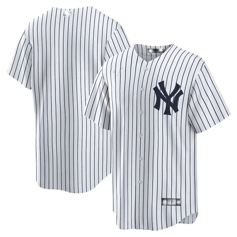 New York Yankees White Home Replica Team Jersey Baseball Jerseys baseball jersey product view 1