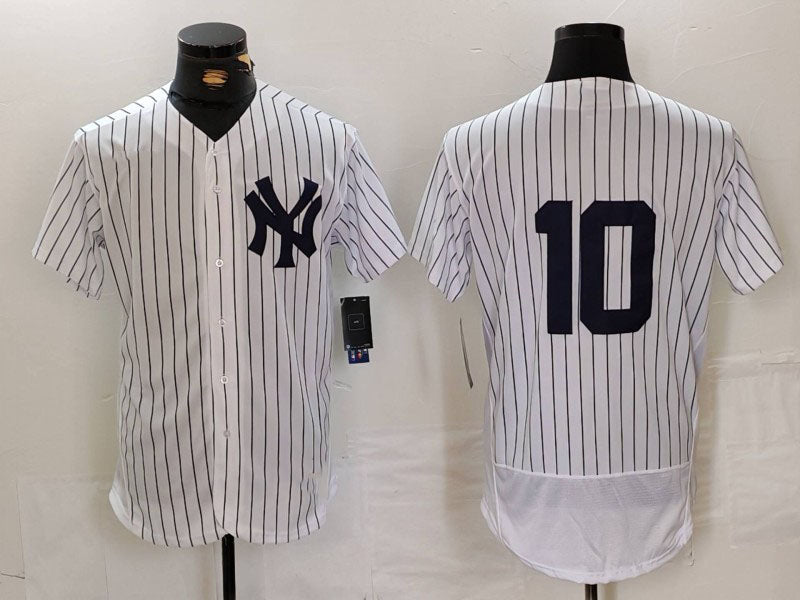 New York Yankees #10 Phil Rizzuto White Flex Base Stitched Baseball Jersey baseball jersey product view 1