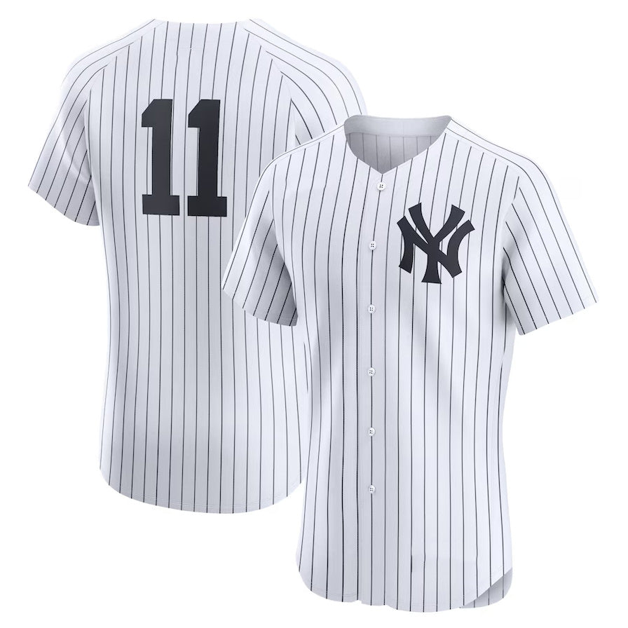 New York Yankees #11 Anthony Volpe Home Elite Jersey - White Stitched Baseball Jersey baseball jersey product view 1