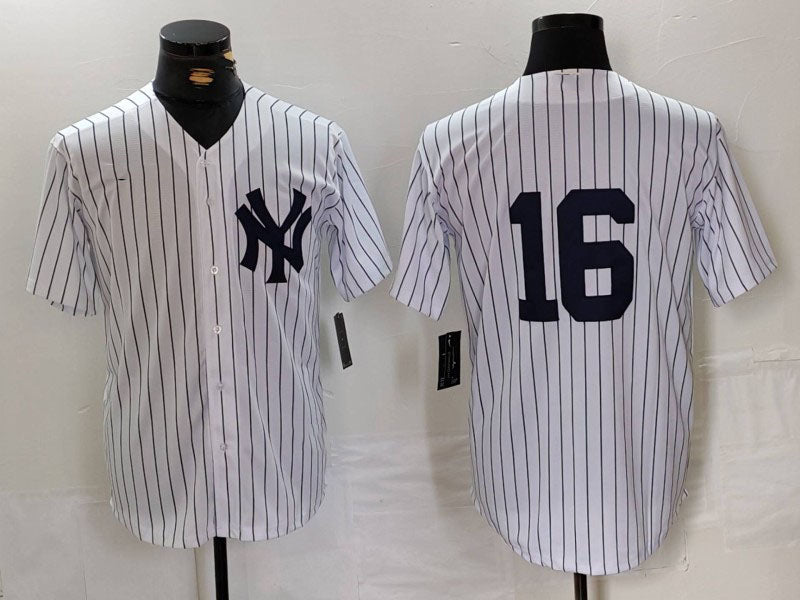 New York Yankees #16 Whitey Ford White Cool Base Baseball Jersey baseball jersey product view 1