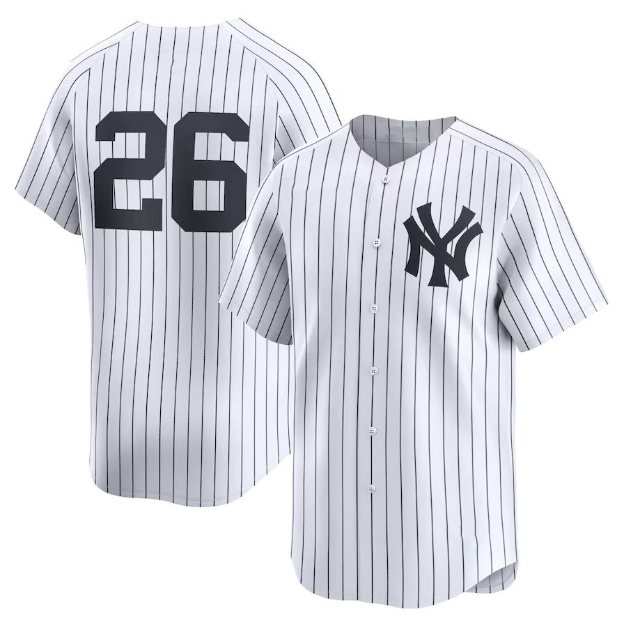 New York Yankees #26 DJ LeMahieu Home Limited Player Jersey - White Stitched Baseball Jersey baseball jersey product view 1