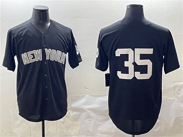 New York Yankees #35 Cody Bellinger Black Cool Base Stitched Baseball Jersey baseball jersey product view 1
