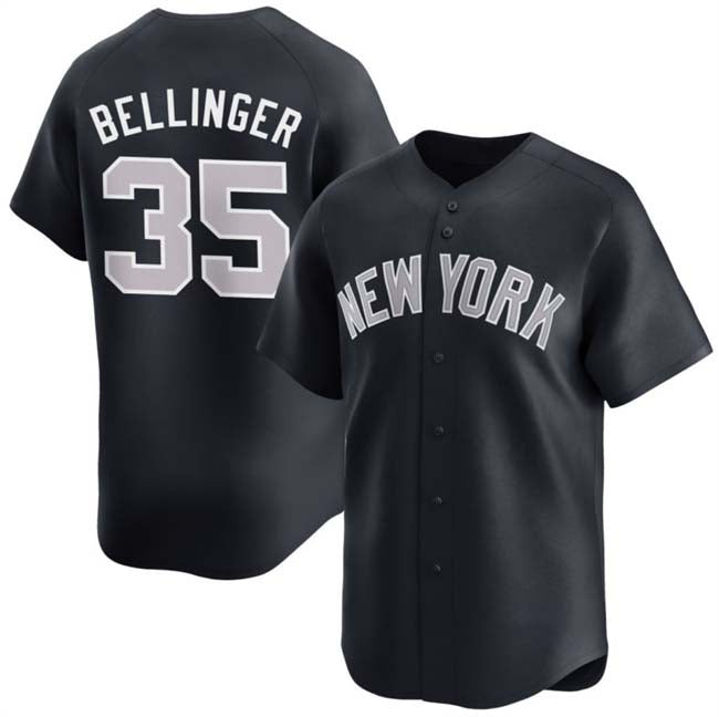 New York Yankees #35 Cody Bellinger Navy 2024 Alternate Limited Stitched Baseball Jersey baseball jersey product view 1