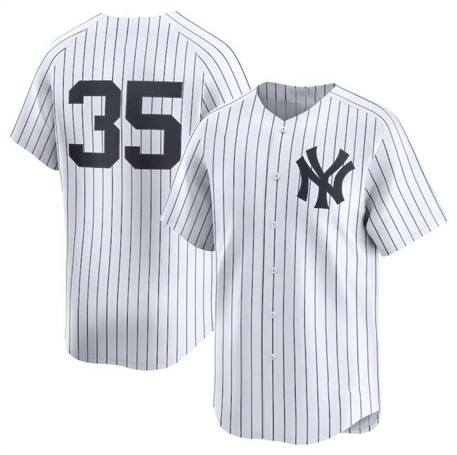 New York Yankees #35 Cody Bellinger White 2024 Home Limited Stitched Baseball Jersey baseball jersey product view 1
