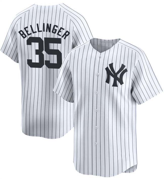 New York Yankees #35 Cody Bellinger White 2024 Home Limited With Name Stitched Baseball Jersey baseball jersey product view 1