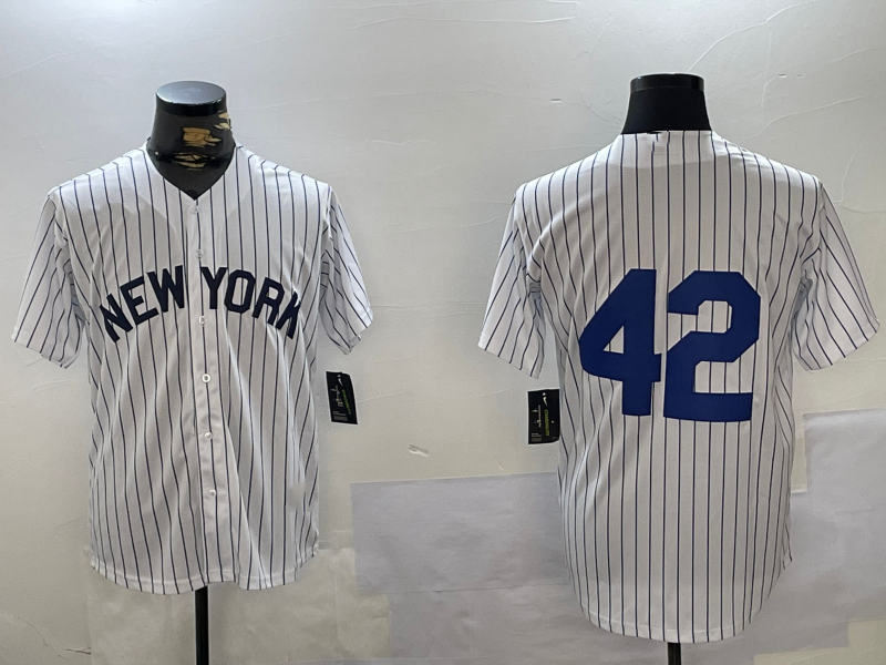 New York Yankees #42 Jackie Robinson White Cool Base Stitched Baseball Jersey baseball jersey product view 1