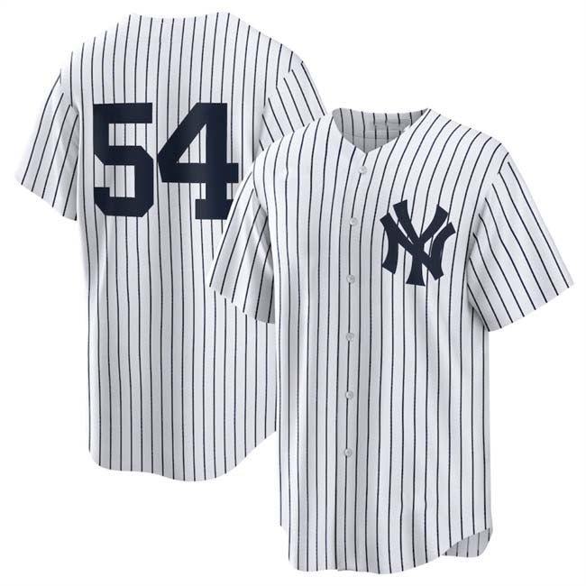 New York Yankees #54 Max Fried White 2024 Cool Base Stitched Baseball Jersey baseball jersey product view 1